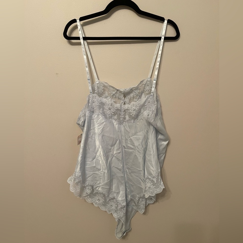 NWT Vintage Deadstock Satin and Lace One Piece - Picture 2 of 6
